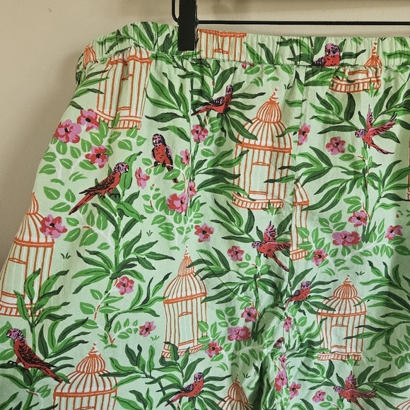 Printfresh Birds of a Feather Cropped Pajama Pants In Kiwi Slice - Picture 11 of 13